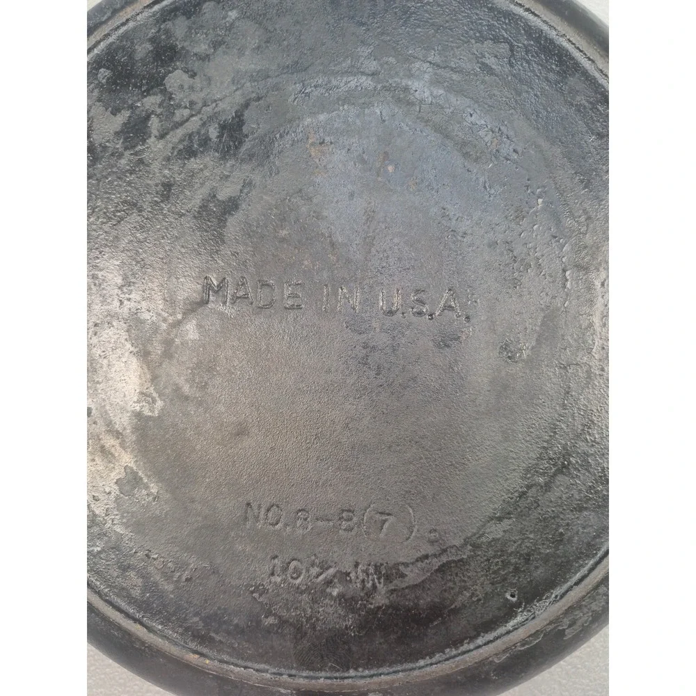 Vintage BSR Century Series No 8 Cast Iron Skillet 10 5/8 Inch Made in USA